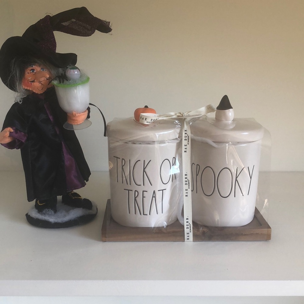 Rae Dunn Halloween Canisters